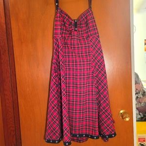 Stylish Christmas Dress! TRIPP NYC Dress XL  Plaid Holiday Colors